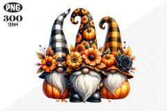 Halloween Gnomes Sublimation - Clipart PNG Design Product Image 1