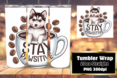 ELEGANT 20oz Tumbler Graphic for Gifts , Coffee Dog Product Image 1