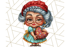 Wild Grandma Clipart PNGs, Funny Quirky Old Ladies Product Image 4