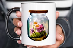 Watercolor Floral Bicycle PNG Clipart Product Image 3