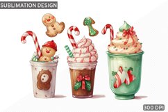 Christmas Coffee PNG Sublimation design Product Image 1
