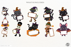 Halloween Characters &amp; Banners Clipart Product Image 4