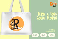 Fern &amp; Folk Boho Floral Monogram Product Image 1
