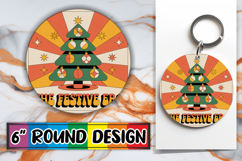 Unique Circle Keychain Magic PNG, Holiday Product Image 1