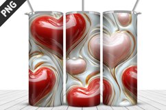 Valentines Love Skinny Tumbler PNG Wrap| Valentines Tumbler Product Image 5