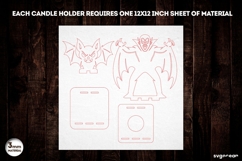 Halloween Vampire Candle Holder SVG | Laser Cut | SVG Product Image 3