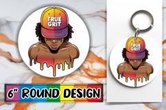 Luminous Ornaments Round Design, Afro Mam Product Image 1