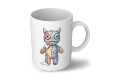 Horns Stitched Goblin Doll Halloween Voodoo PNG Cute Product Image 6