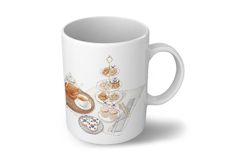 Korean Dessert Tea Tray Elegant Plating PNG Independence Product Image 6