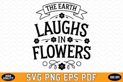 The Earth Laughs in Flowers SVG Design | SVG Cut files Product Image 1