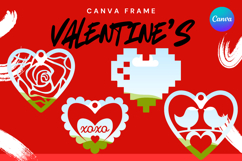 Heart Canva Frame Love Heart Valentine Shape Photo Frame_28 Product Image 1
