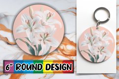 Charming Circle Design for Sublimation , Beauty Flower Product Image 1