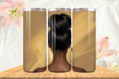 Black Girl Magic Black Woman Positive mind 20oz Tumbler wrap Product Image 1