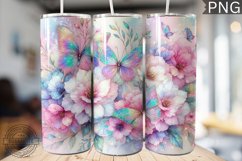 Glitter Butterfly Sublimation - Butterfly Tumbler Design Product Image 1