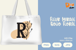 Fleur Mirage Boho Floral Monogram Product Image 1