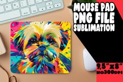 Elegant Abstract Dog Mouse Pad Design PNG Product Image 1