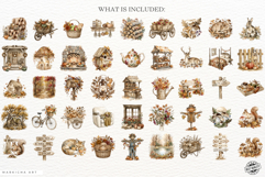 Autumn Nature &amp; Cottage Clipart Product Image 4