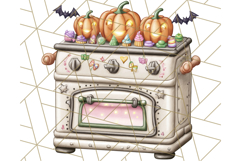 Cute Witch Halloween Baking Clipart PNG, Holiday Treats Png Product Image 4