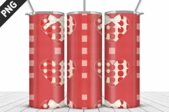 Lovely Hearts Tumbler Design | Valentine's Day Tumbler Wrap Product Image 4