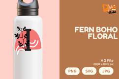 Fern Boho Floral Monogram Product Image 1