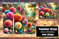 VIBRANT 20oz Tumbler Artwork , Flower Product Image 1