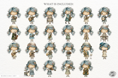 Whimsical Musician Girl Clipart Product Image 4
