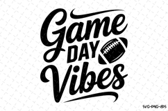 Game Day Vibes Svg | Sport Svg | Svg Cut Files | Cricut Product Image 1