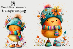 Beach Farm Animals PNG Clipart Watercolor PNG Product Image 1