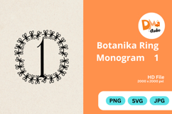 Botanika Ring Monogram Product Image 1