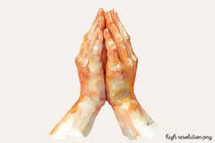 Christian Easter Watercolor Clipart PNG Product Image 1