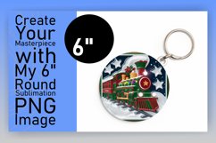 Bright Round Design Sublimation Template , 3D Xmas Product Image 1