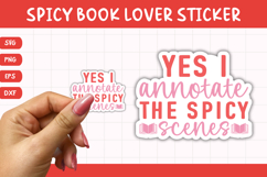 Printable Spicy Book Lover Sticker | Yes I Annotate Product Image 1