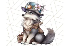 Vintage Steampunk Forest Animal PNG Clipart for Sublimation Product Image 4