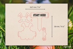 Easter Egg Hunt Bunny Sign Laser Cut | Glowforge | SVG Product Image 2