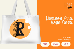 Heirloom Petal Boho Floral Monogram Product Image 1