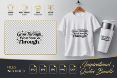 Grow Through What You Go Through Motivational SVG Product Image 1