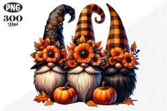 Halloween Gnomes Sublimation - Clipart PNG Design Product Image 1
