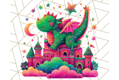 Cute Fantasy Dragon Clipart PNG, Bold Baby Dragon Clip Art Product Image 4