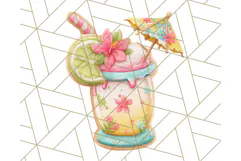 Summer Iced Cookie Clipart PNG, Cute Tropical Cookies Product Image 4