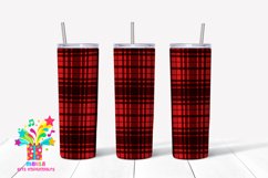 Buffalo Plaid Christmas Skinny tumbler Sublimation #5 Product Image 1