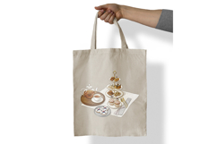 Korean Dessert Tea Tray Elegant Plating PNG Independence Product Image 7