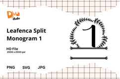 Leafenca Split Monogram Product Image 1