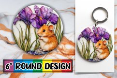 Joyful Circle Car Coaster Design PNG, Animals Product Image 1