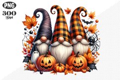 Halloween Gnomes Sublimation - Clipart PNG Design Product Image 1