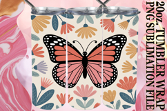 Dreamy Reflections 20oz tumbler wrap, Butterfly Product Image 1