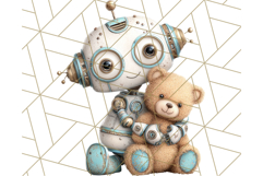 Robot Clipart, Soft Realistic Full Body Robot PNG Images Product Image 4