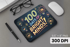 100 days of school Mouse Pad, Teacher PNG Sublimation Design Product Image 1