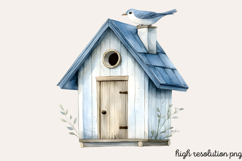 Spring Neutral Blue Clipart PNG Product Image 1