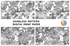 Big Bundle. 8 Pixel Camouflage Seamless Tileable Patterns. Product Image 10