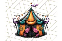 Halloween Buildings Clipart PNG, Haunted Houses Art Product Image 4